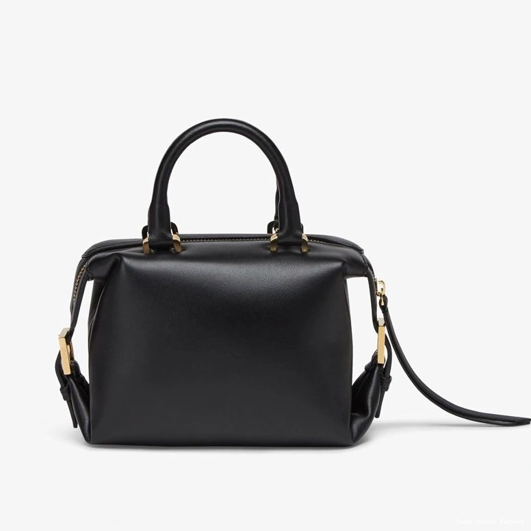 Cheap HOT In Leather Black Mini Bag Nappa Fendi Cube FF 0728